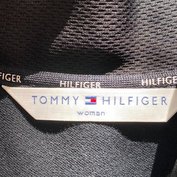 📌Tommy Hilfiger Black Half-Zipper Top Sweatshirt - Picture 12 of 14